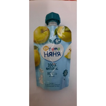 Hoa quả nghiền Fruto Nga đủ vị mẫu mới  gói 90g cho bé từ 4 tháng date mới nhất
