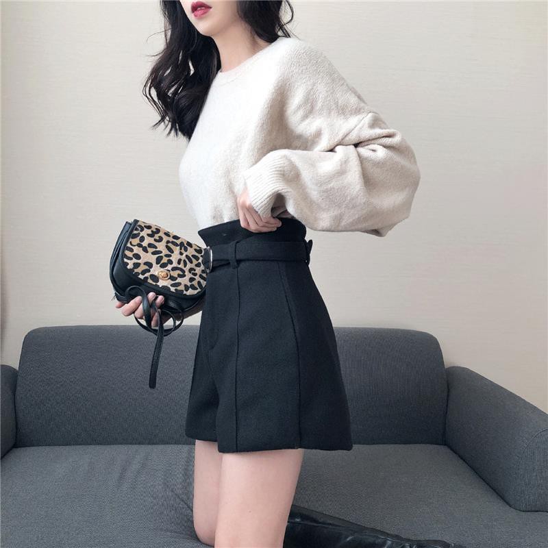 Quần Short Len Ống Rộng Thời Trang Thu Đông 2019 Phong Cách Hàn Quốc Cho Nữ | BigBuy360 - bigbuy360.vn