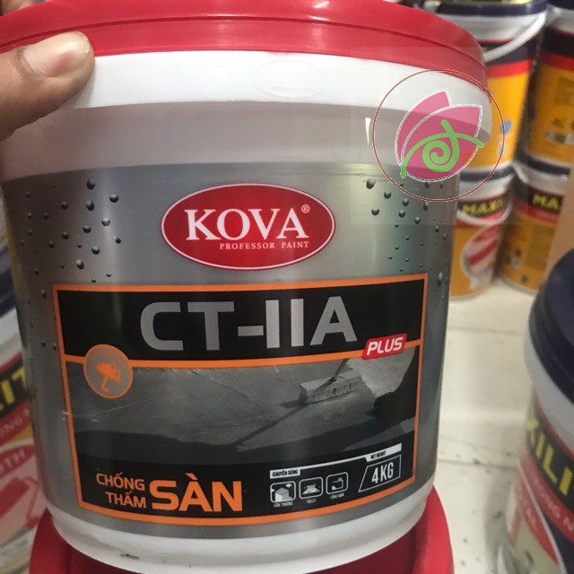 Chống thấm tường hoặc chống thấm sàn KOVA loại 4kg (đã đặt tên đúng theo tên công ty Kova đặt, ảnh bổ sung đính kèm)