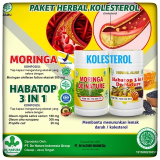 Image of Moringa Habatop DeNature Obat Kolesterol Penyumbatan Darah tinggi Hipertensi