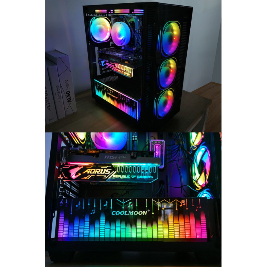 Bảng mạch chủ thẻ đồ họa COOLMOON RGB 25cm cho 99% Dsktop | BigBuy360 - bigbuy360.vn