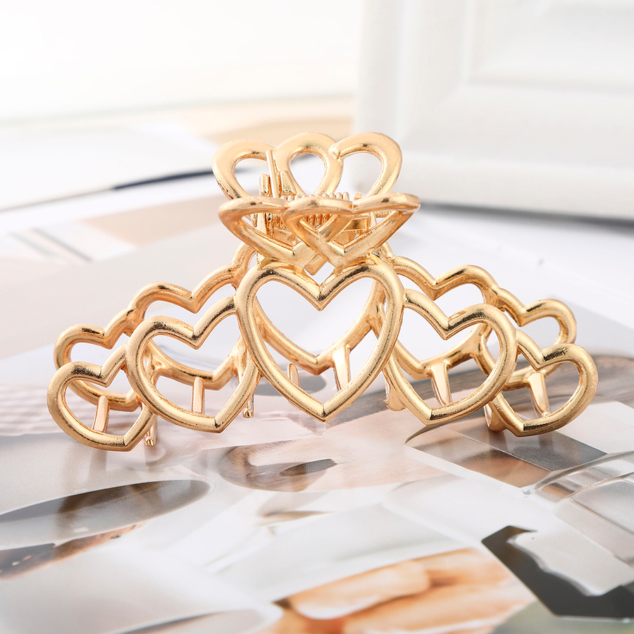 Kẹp Tóc Kim Loại 8cm Phong Cách Hàn Quốc Cho Nữ