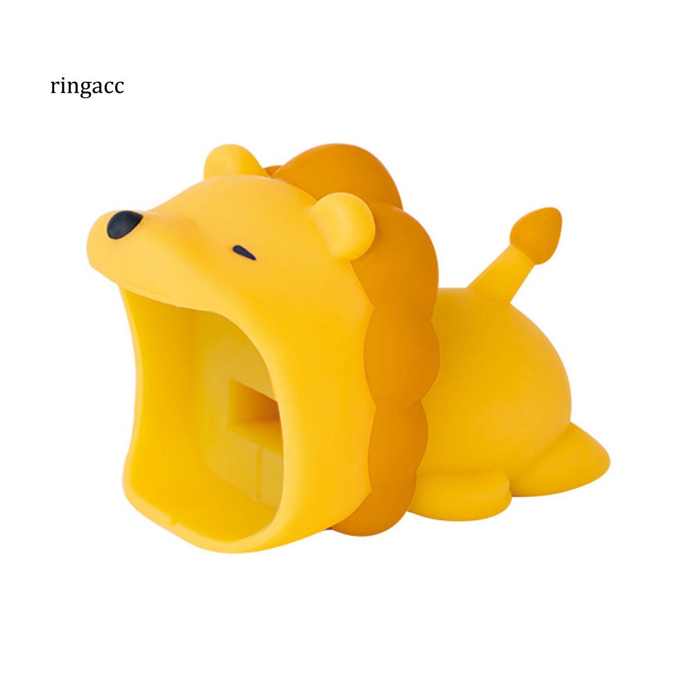 Phụ kiện bảo vệ đầu cáp sạc/truyền dữ liệu bằng silicone hình động vật