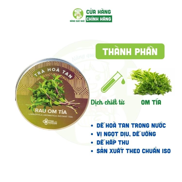 Trà Rau Om Tía Hygie And Panacee Hòa Tan Thanh Nhiệt, Kháng Khuẩn Và Tốt Cho Người Sỏi Thận