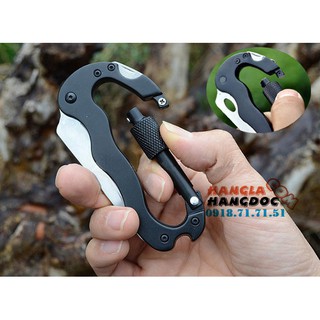 Móc khóa du lịch, phượt đa năng: 5 in 1 siêu tiện dụng