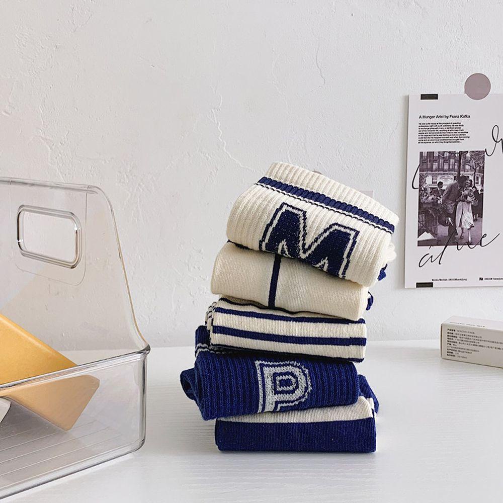 LOMBARD Women Socks Personality Breathable Summer Comfortable Cotton Harajuku Letter Hosiery