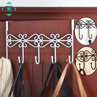 Thanh 5 móc treo đồ đa năng gắn cửa tiện dụng