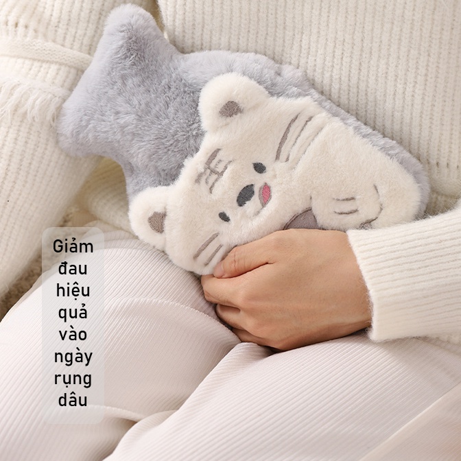 Túi chườm nóng lạnh 2 lớp xinh xắn có thể chườm tay chườm nóng giảm đau bụng kinh, chườm lạnh giảm sưng viêm