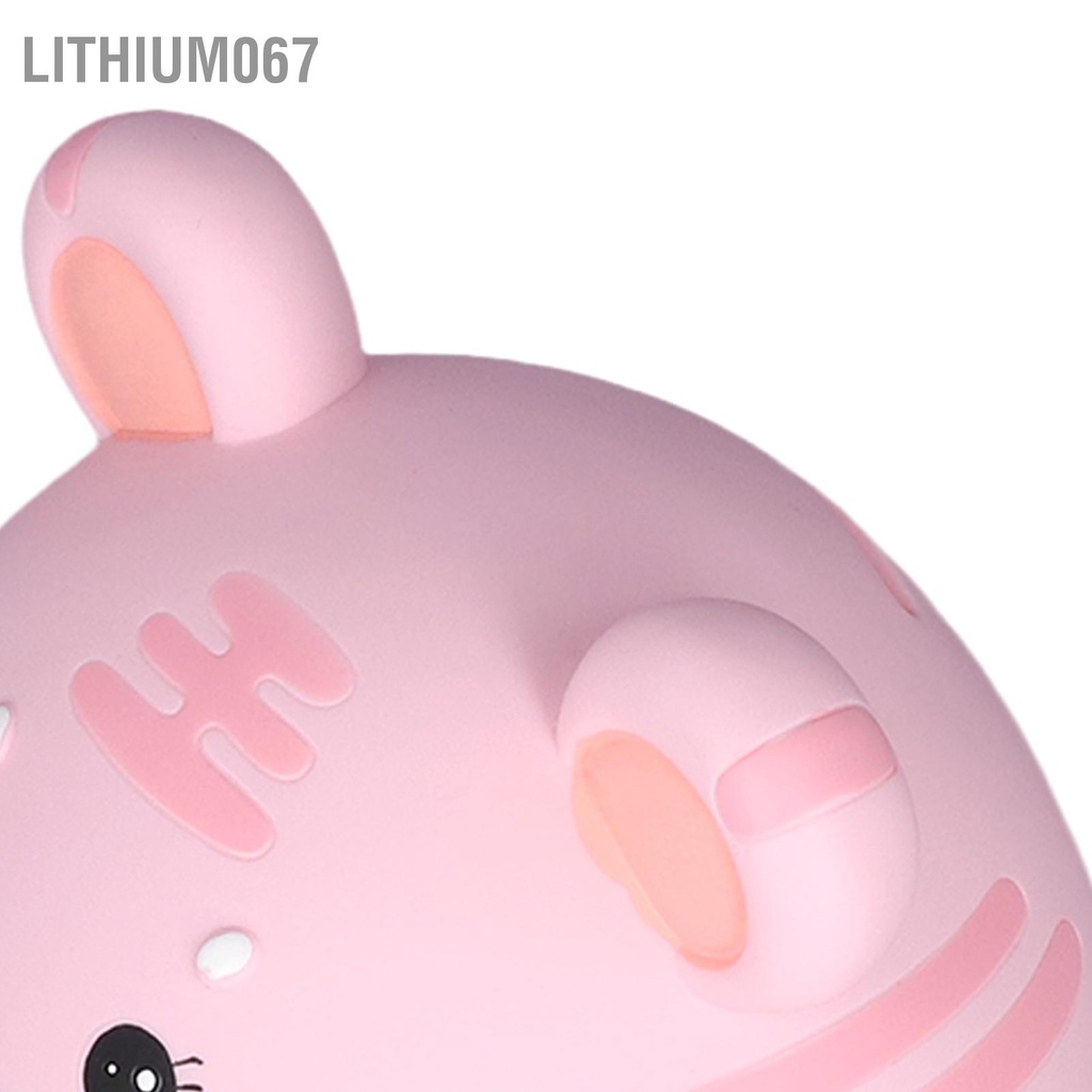 Lithium067 Con heo đất màu hồng Dung tích lớn thả bằng chứng con Vinyl Thủ công mỹ nghệ Quà tặng cho trẻ em