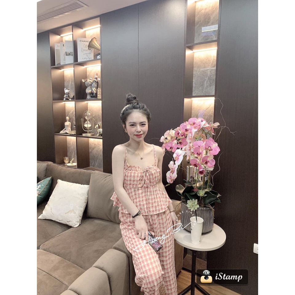 SET ÁO DÂY RÚT BO THUN NGỰC + QUẦN DÀI - DIDI STORE