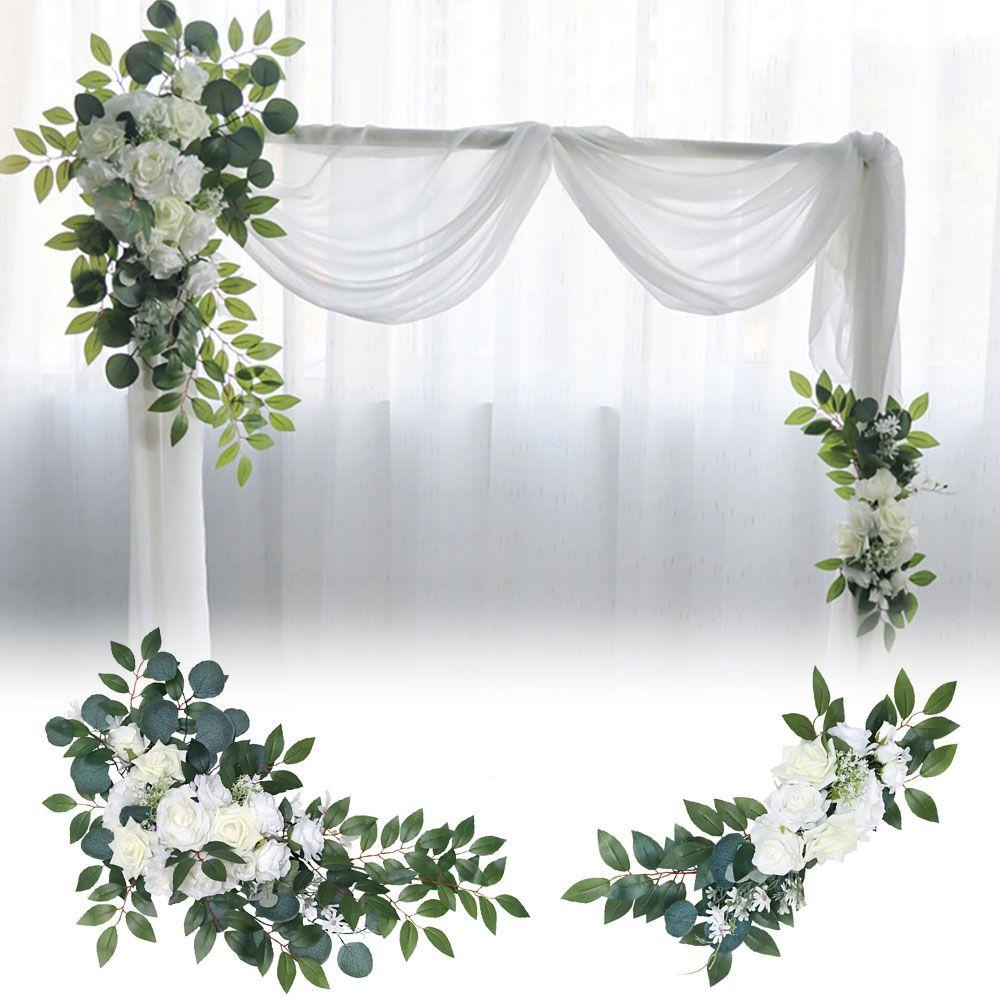 Vòng Hoa Nhân Tạo Treo Tường Trang Trí Tiệc Cưới