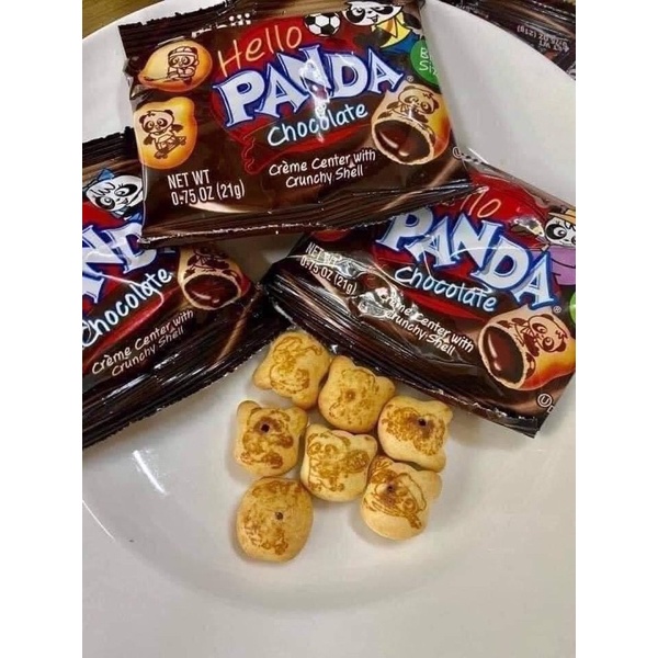 BÁNH GẤU MEIJI HELLO PANDA HỘP 32 GÓI- Hàng Mỹ