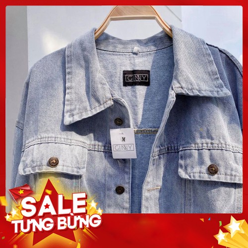 -HÀNG NHẬP KHẨU JACKET DENIM XÁM TRẮNG 1 LỚP CAO CẤP | ÁO KHOÁC JEAN | BASIC | NĂNG ĐỘNG | CHỐNG NẮNG TỐT | PHÔNG CÁC