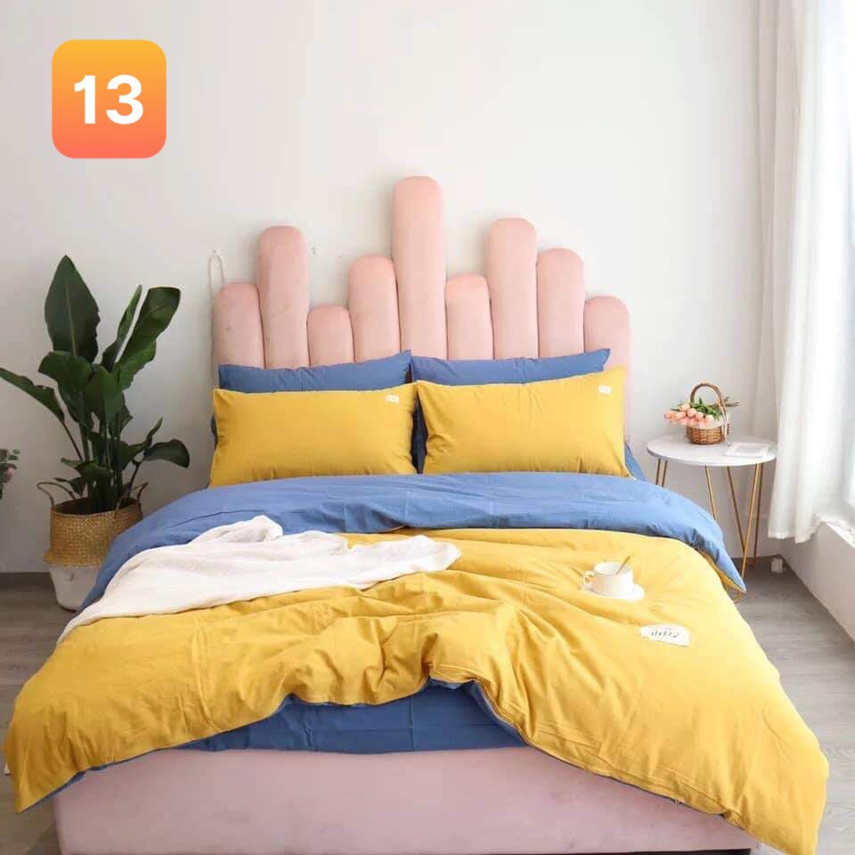 [HN - Ship Hỏa Tốc] Vỏ Chăn Ga Gối Màu Trơn Bộ 4 Món Chất Liệu Cotton - MS 06 | BigBuy360 - bigbuy360.vn
