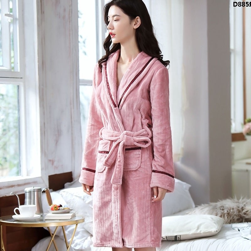 Áo choàng tắm vải bông dày thời trang thu đông cho các cặp đôi | BigBuy360 - bigbuy360.vn