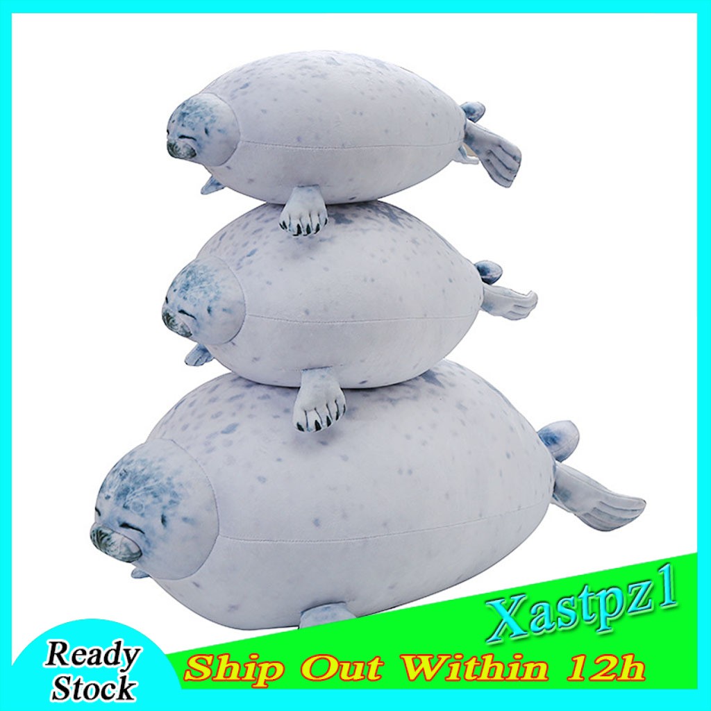 [Ready Stock] Seal Stuffed Jumbo Giant Large Animal Plush Pillow Toy Soft Doll