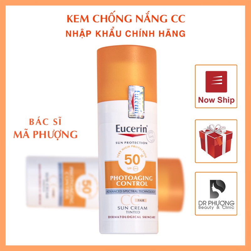 KEM CHỐNG NẮNG EUCERIN PHOTOAGING CONTROL TINTED CC SPF 50+ FAIR