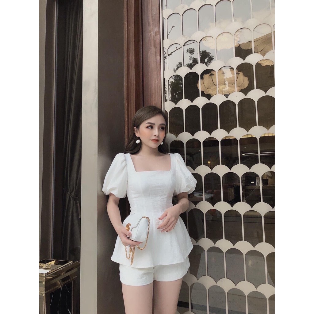 Sét bộ đũi cột nơ lưng thời trang nữ ( có clip thật )