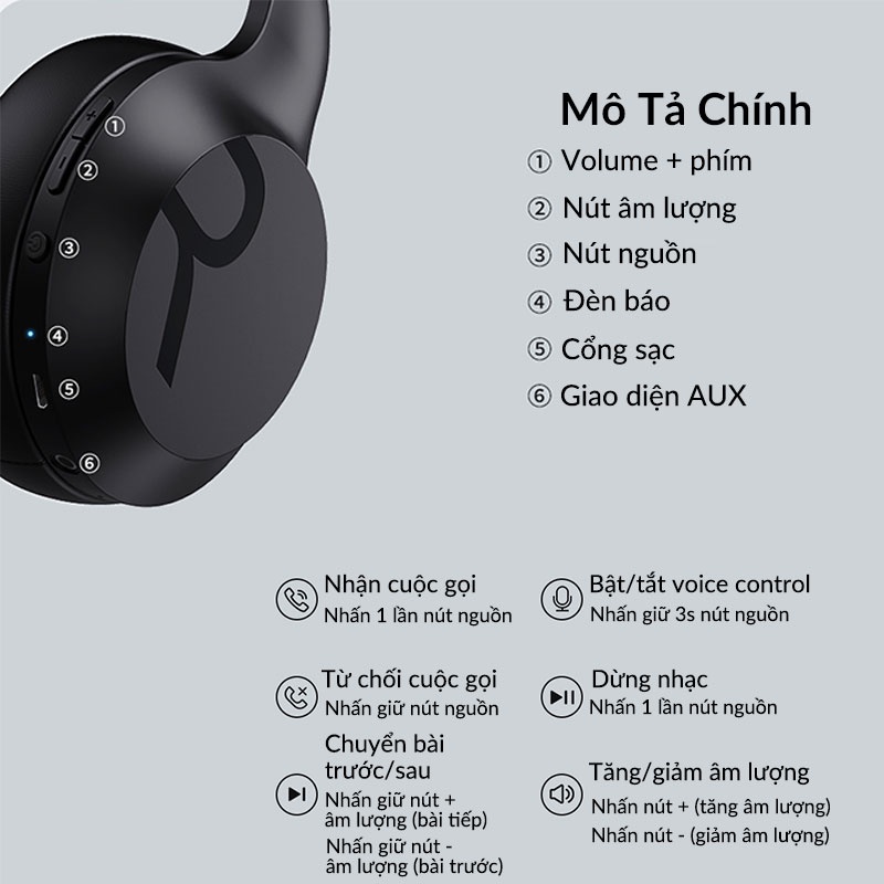 Tai Nghe Bluetooth Chụp Tai Remax Pin Trâu 12h Kèm Dây Cắm Máy Tính RB660HB Njoyshop