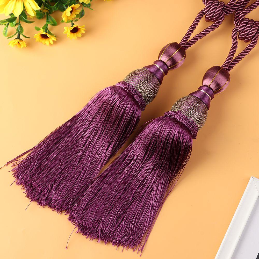 1 Cặp Dây Cột Rèm Cửa Tua Rua Cỡ Lớn Siêu Bền Phong Cách Hiện Đại
