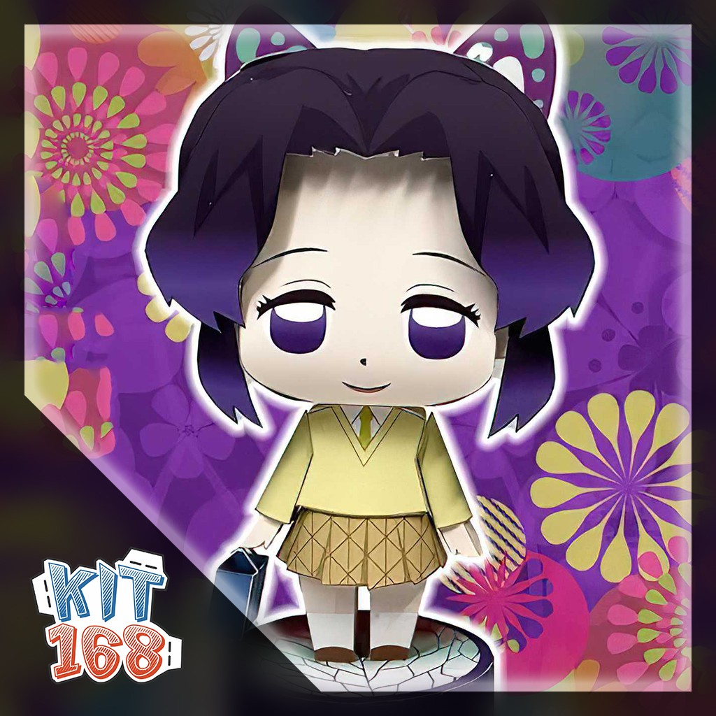 Mô hình giấy Anime Chibi Shinobu Kocho Ver 5 – Demon Slayer (Kimetsu no Yaiba)