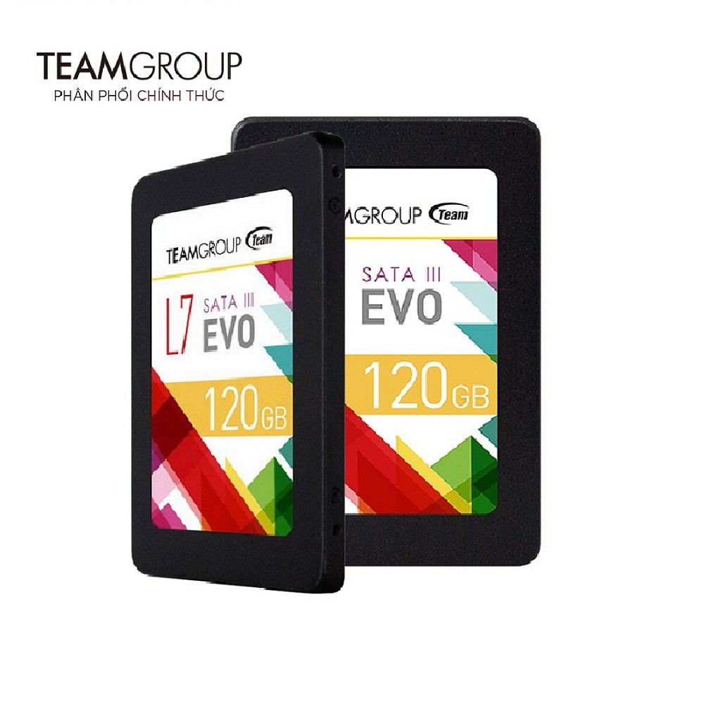 SSD ổ cứng SSD Team Group L7 EVO 120GB Sata III 2.5" 7mm tặng đèn LED USB- Hãng phân phối chính thức