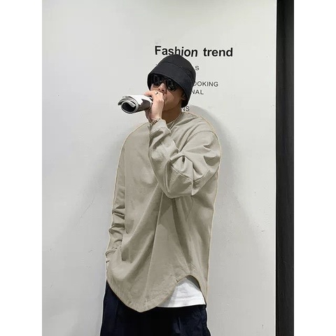 Áo thun Tay dài Lai bầu N95 CVC - Giá sỉ Unisex