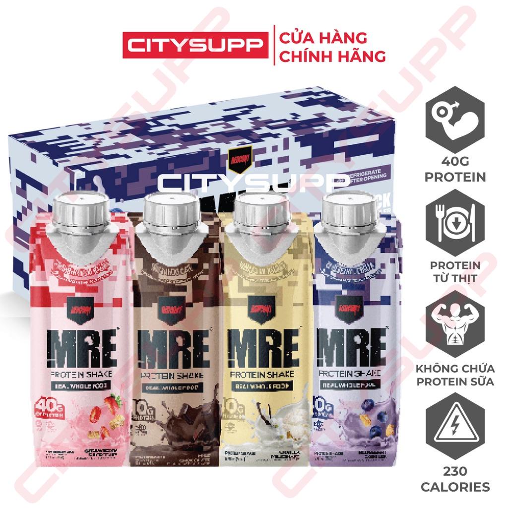 Redcon1 MRE RTD Protein Shake (Pha Sẵn) Sữa Thay Thế Bữa Ăn, Bổ Sung 40g Protein, Hỗ Trợ Tăng Cơ, Giảm Mỡ