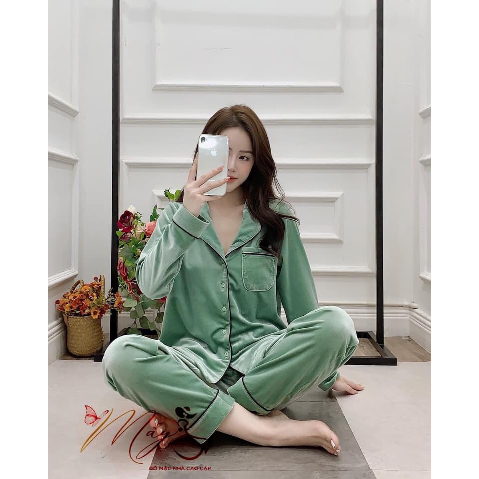Pijama nhung trơn - Thương hiệu độc quyền của Mây | BigBuy360 - bigbuy360.vn