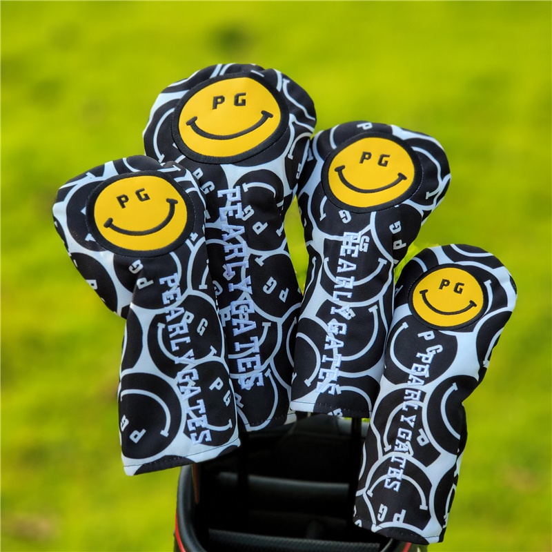 Bộ Câu Lạc Bộ Golf Head Cover Thanh Gỗ Bộ Bóng Cap Bảo Vệ GOLF Hàng Xuất Khẩu Nhật Bản Và Hàn QuốcPGNụ Cười Cibr