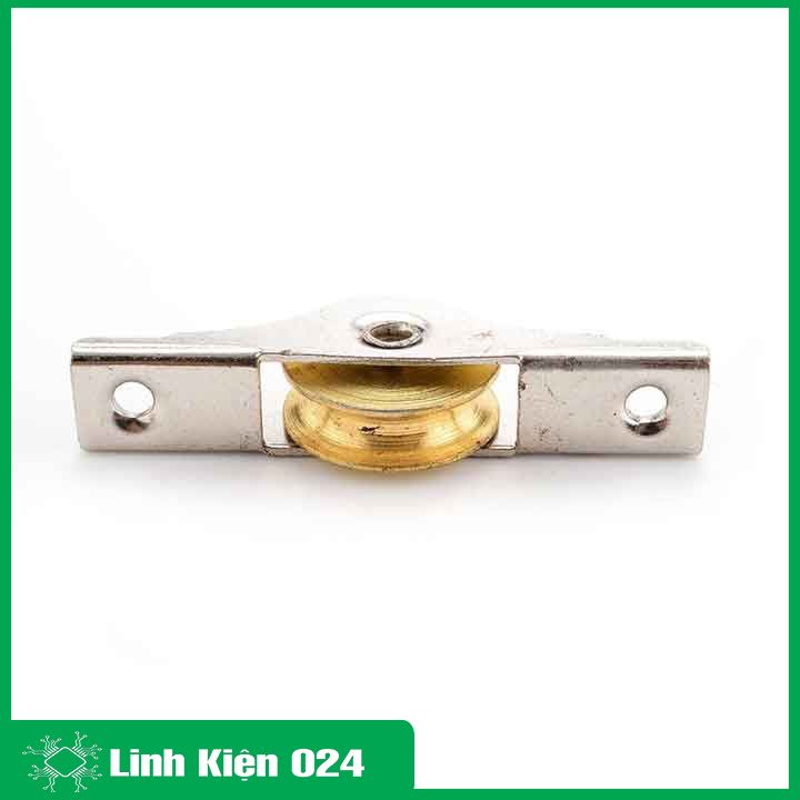 Bánh xe ròng rọc, con lăn trượt cửa tủ, cửa lùa bằng đồng nguyên chất 39mm/53mm/63mm