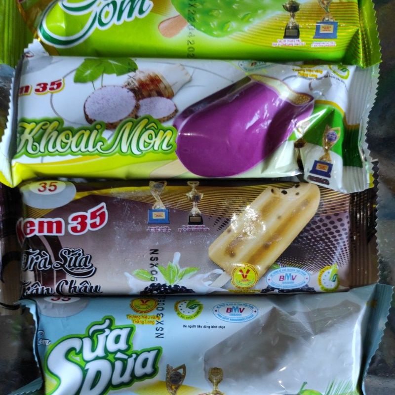 Kem 35 Tràng tiền các vị trà sữa trân châu/  cốm/ socola...