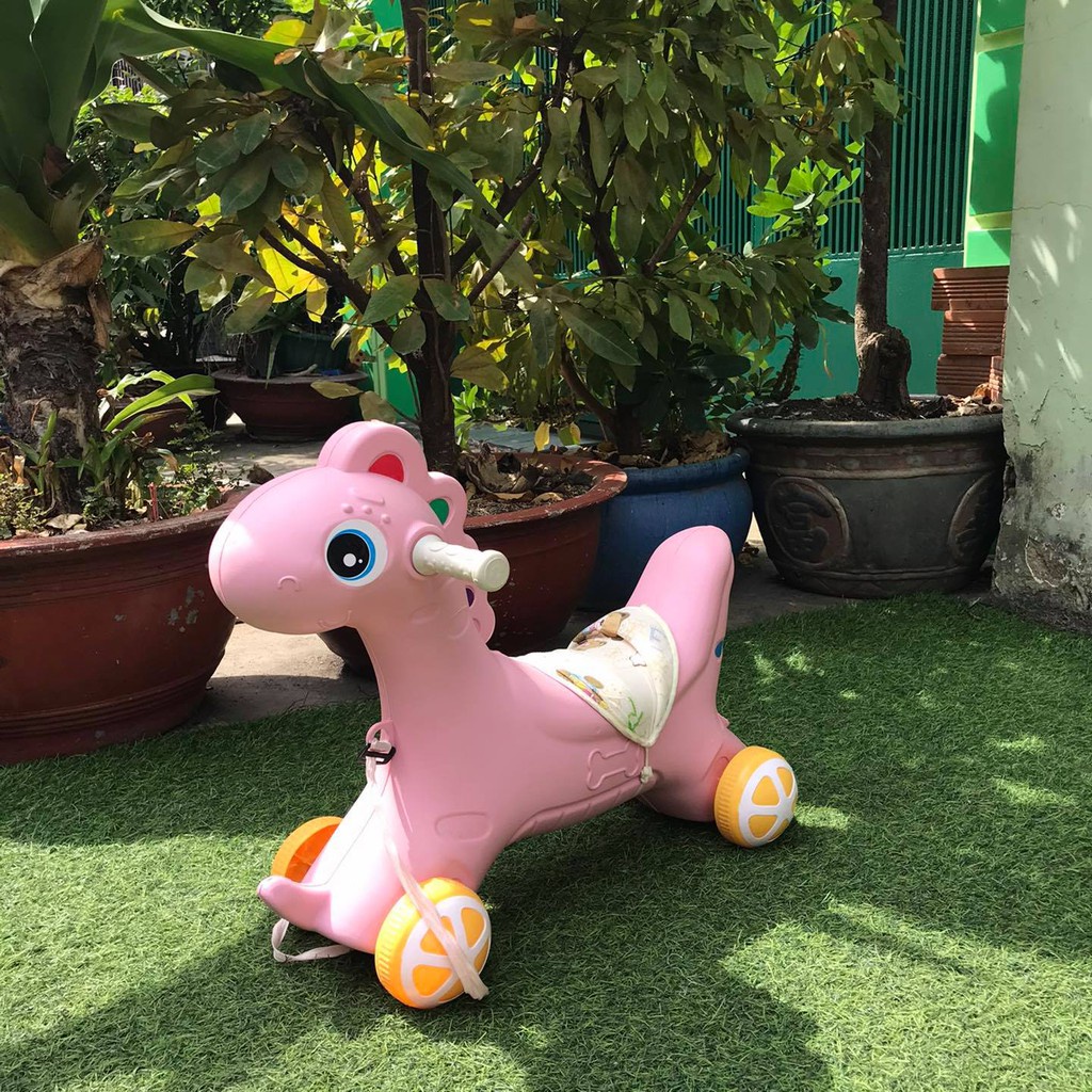 NGỰA BẬP BÊNH KIÊM XE CHÒI CHÂN PHÁT NHẠC