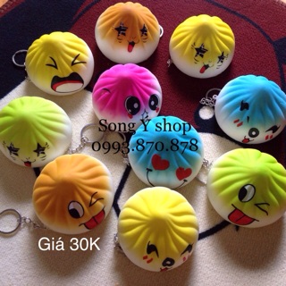 [FOLLOW SHOP 9K_14h-19h_21/9] Squishy bánh bao cảm xúc nhiều màu