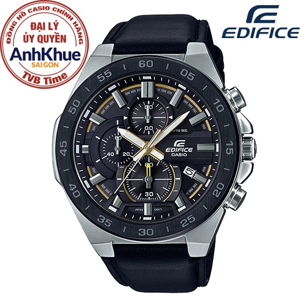 Đồng hồ nam dây da Casio Edifice chính hãng Anh Khuê EFR-564BL-1AVUDF