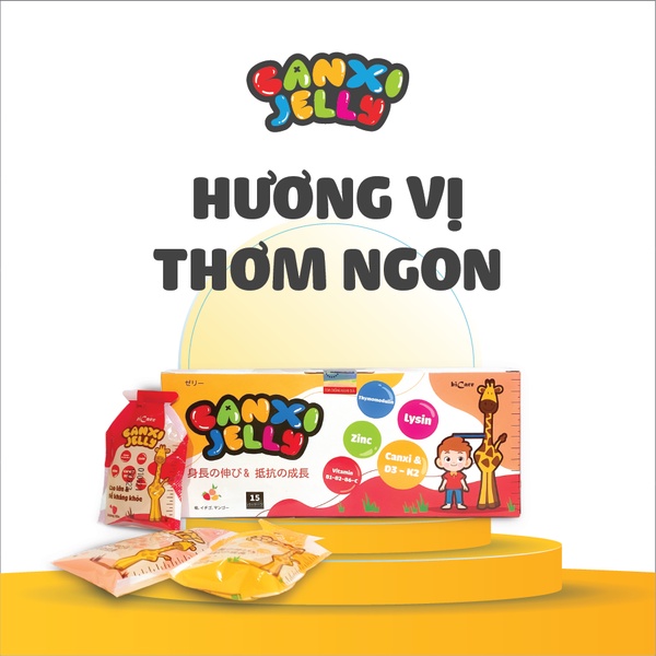 Thạch dinh dưỡng CANXI JELLY Bicare tăng chiều cao, tăng sức đề kháng, ăn ngon cho bé