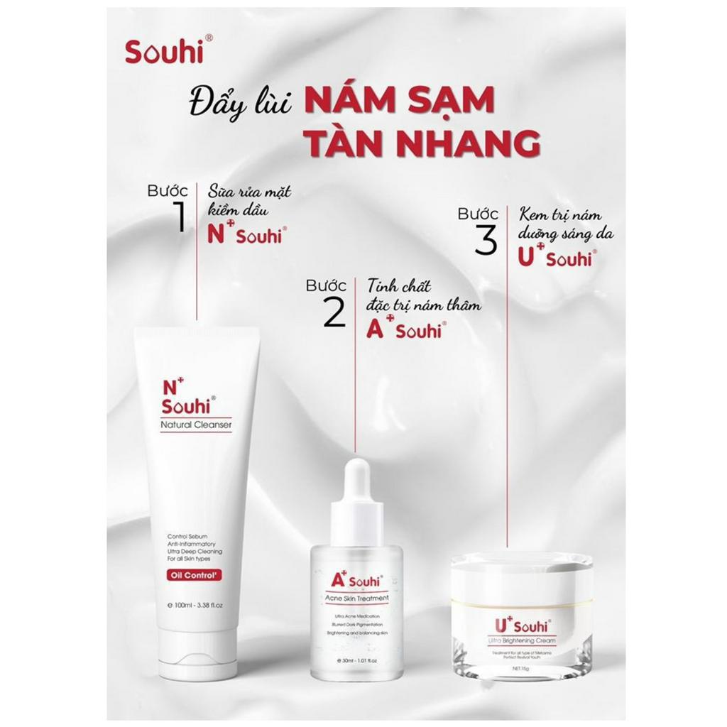 [DATE 09-12/2023] Bộ tr! nám, chống lão hoá chứa Niacinamide, Arbutin, Hoa cúc &amp; Ốc sên SOUHI (Việt Nam)