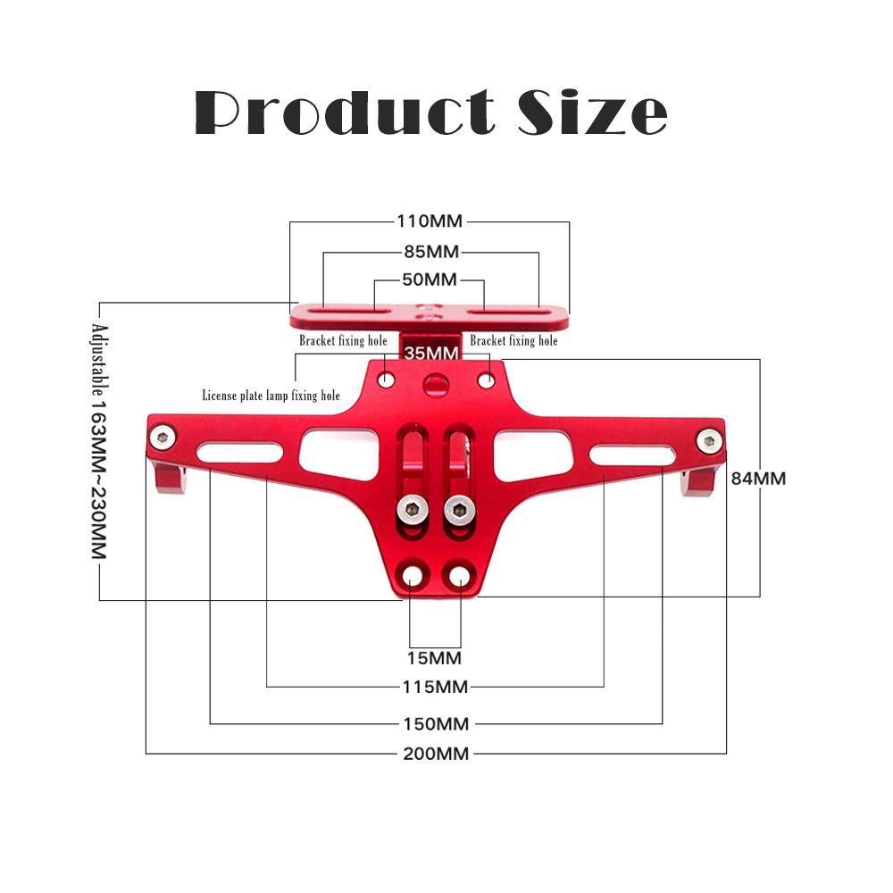 FENDER Giá Đỡ Biển Số Xe Có Đèn LED