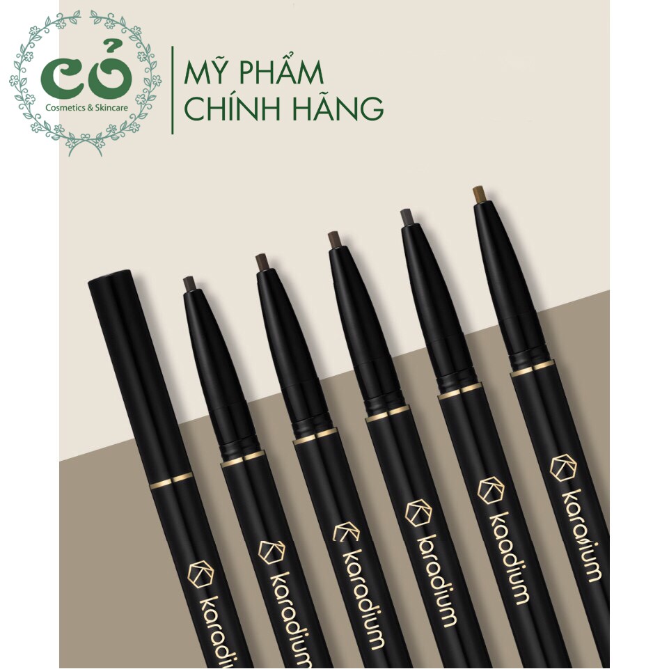 Chì kẻ mày nét mảnh Karadium Auto Eyebrow Pencil 0.18gr