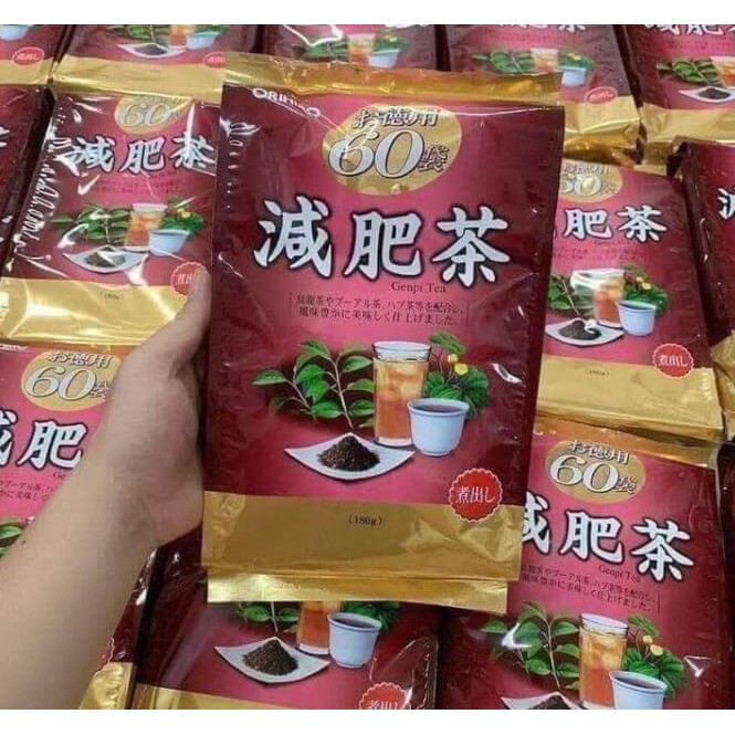 [Mã 229FMCGSALE giảm 8% đơn 500K] Trà Giảm Mỡ Bụng Genpi Tea #Orihiro [chính hãng Nhật Bản]