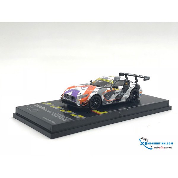 Xe Mô Hình Mercedes -AMG GT3 Macau GT Cup 2017 Maro Engel 1:64 Tarmac Works ( Xám Cam Tím )