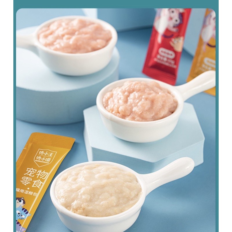 [HÀ NỘI] Súp thưởng cho mèo cưng 15g - đủ 3 vị Gà, Cá ngừ, cá hồi