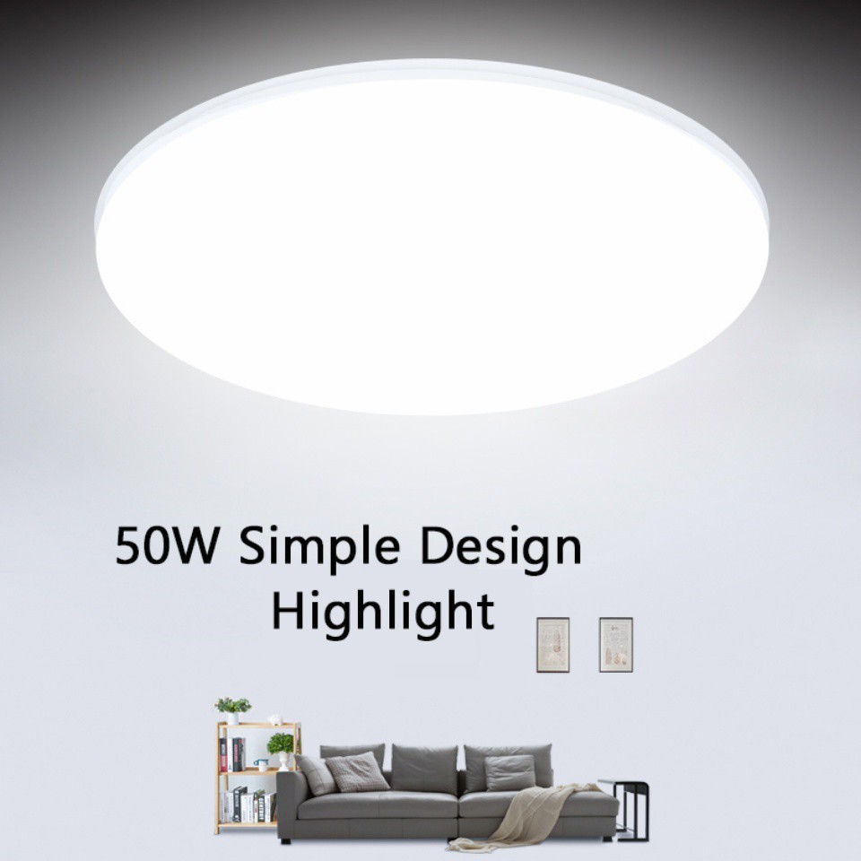 Bóng đèn LED 50W UFO siêu sáng tiết kiệm điện sáng trắng E27 φ22cm