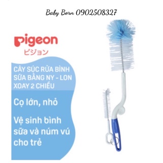 {CHÍNH HÃNG} - Cây/ cọ súc rửa bình sữa Pigeon 360 độ