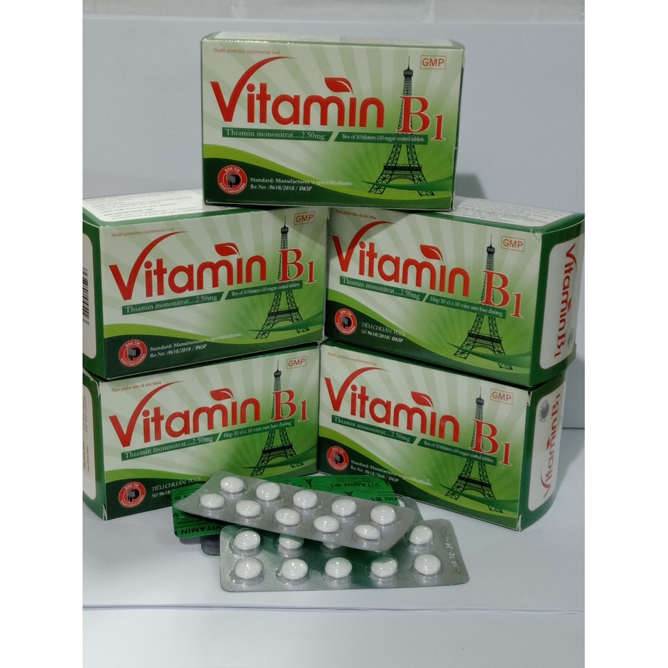 VITAMIN B1 Daktin Hộp 100 viên bổ sung Vitamin B1, tăng cường chuyển hóa, giúp kích thích ăn ngon miệng...