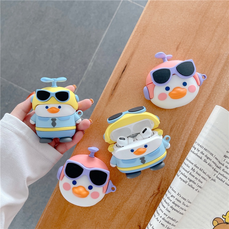 Case Airpod 1 2 Pro Thú Cưng Đeo Chong Chóng Nhiều Mẫu Dễ Thương Chất Liệu Silicon Cao Cấp - Chinchin Case