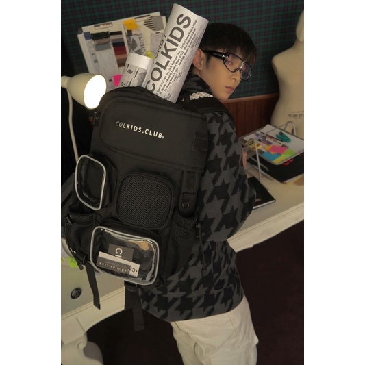 Balo Colkids Ss6 Backpack Chất Vải Canvas Cao Cấp Trượt Nước Cặp Đi Học Colkids Club Balo 2810 Shop
