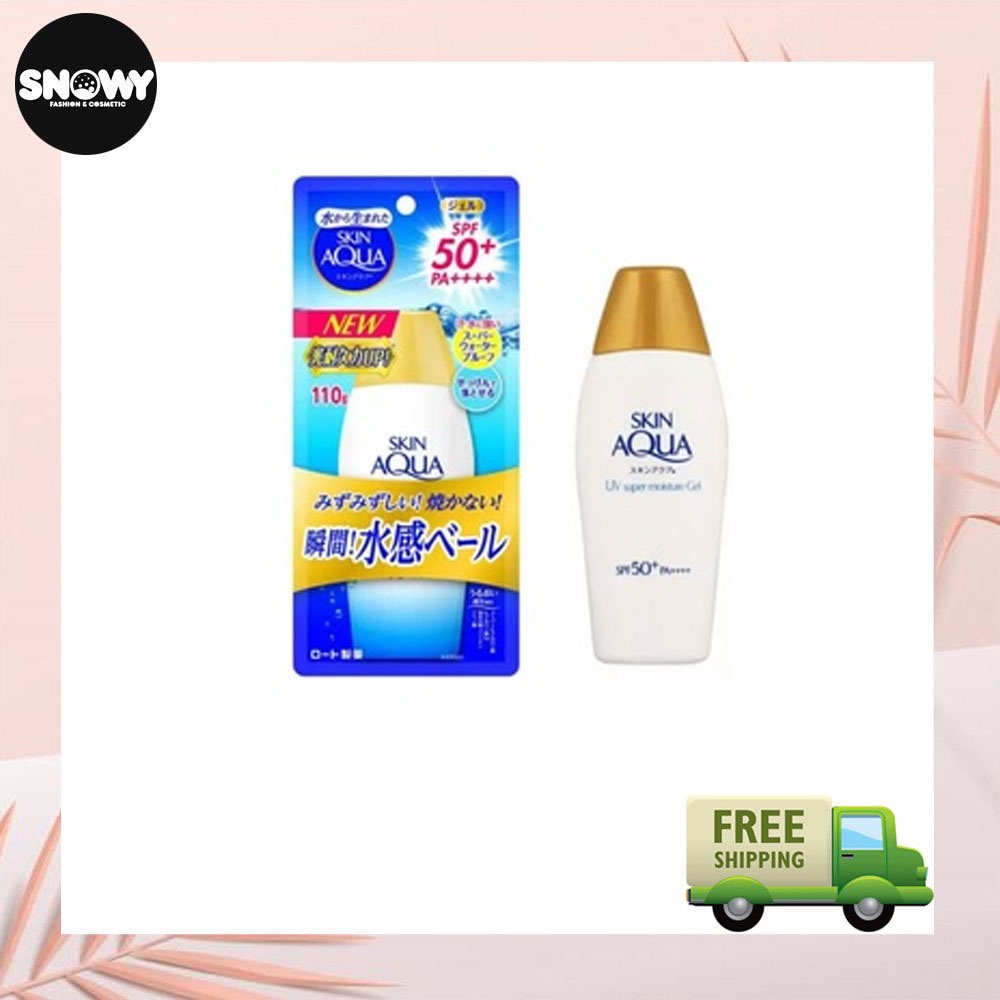 Kem Chống Nắng Skin Aqua Nắp Vàng Nâng Tone SPF 50+ PA++++ Hàng Nhật Nội Địa Phù Hợp Mọi Loại Da 110g