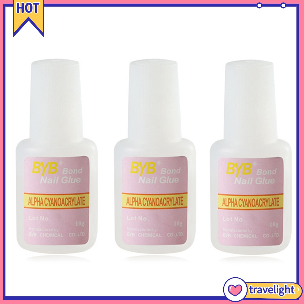 [Hàng mới về] Keo dán móng tay giả làm móng tay nghệ thuật tích hợp cọ 10g