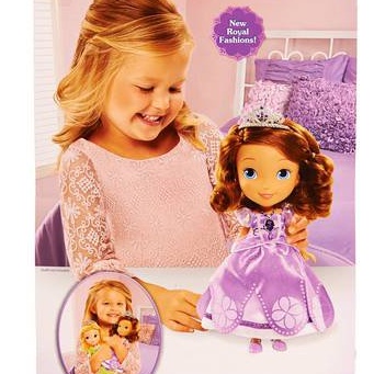 Búp Bê Mỹ Disney  Công Chúa Mắt Vẽ 30 Cm - Just Play Sofia The First Royal Sofia Doll 12 Inch (Thanh Lý Tồn Kho)